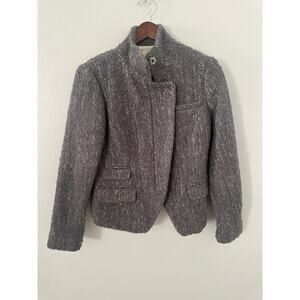 Banana Republic Boucle Zip Wool Jacket size Small